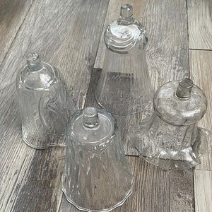 Home Interiors Elegant Glass Candlesticks Cups In Different Designs SET OF 4